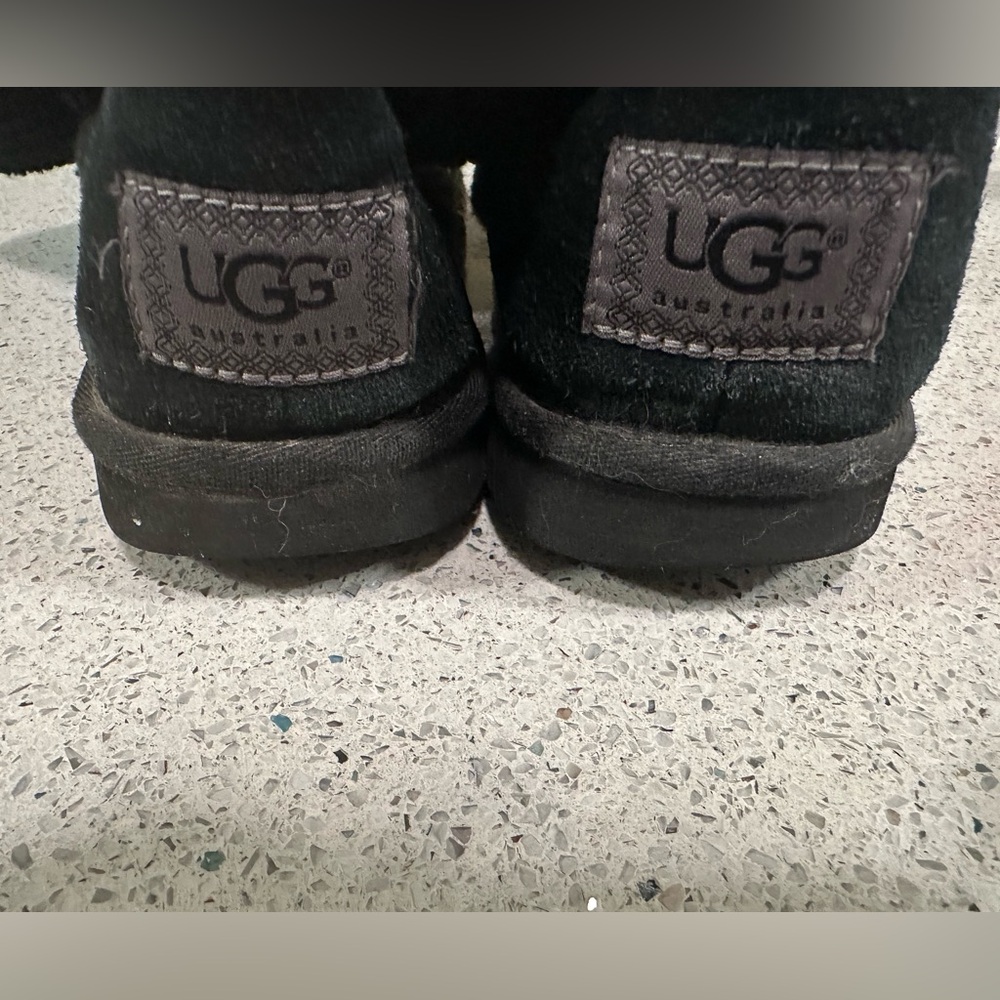 UGG Classic Cardy Black Knit Boots with Button Accents 8 - Picture 9 of 13
